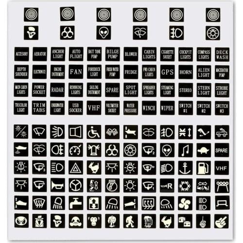 Console Interior Stickers Luminous Panel Parts Replacement Replaces Universal