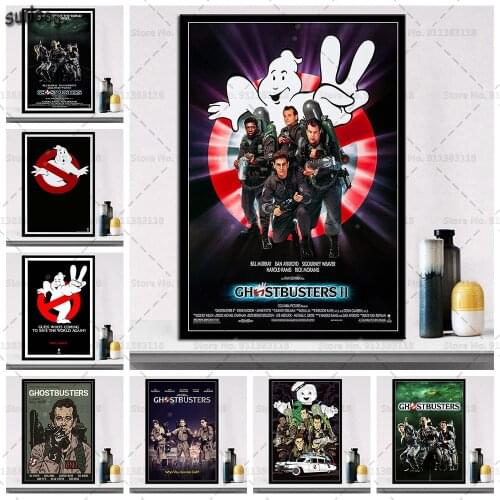 Ghostbusters Wall Art Poster Hot Classic Movie Retro Pictures Prints Canvas Painting for Living Room Home Decor