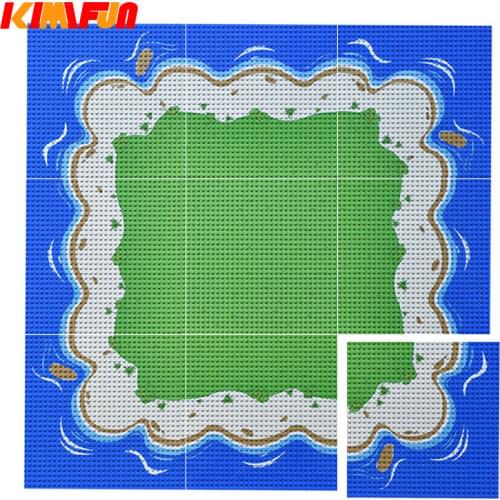 32*32 Dots Plastic Blocks River Base Plates City Classic Toys Camouflage Grassland Building Bricks Baseplates for Kids