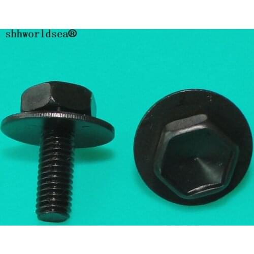 Shhworldsea 100 Pcs/Lot auto nut bolts U nuts Hexagon self-drilling screw for Toyota 90119-05021