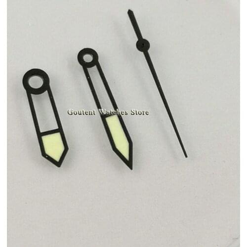 Black Watch Hands Luminous Fit Miyota 8205 8215 821A DG2813 3804 Movement