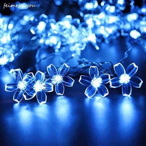 String Lights Flower Led Fairy Light Outdoor Garden Lights for Lawn Wedding Patio Party And Holiday Illuminated Decorations