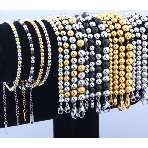 SHE WEIER8 stainless steel jewelry charms beads bracelets & bangles men femme gifts for women female braclet braslet chain link