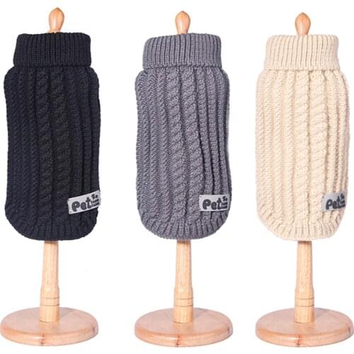 Winter Warm Pet Clothes for Small Dogs Cats Soft Acrylic Dog Cat Sweater Puppy York Shih Tzu Pullovers Mascotas Clothing Outfit