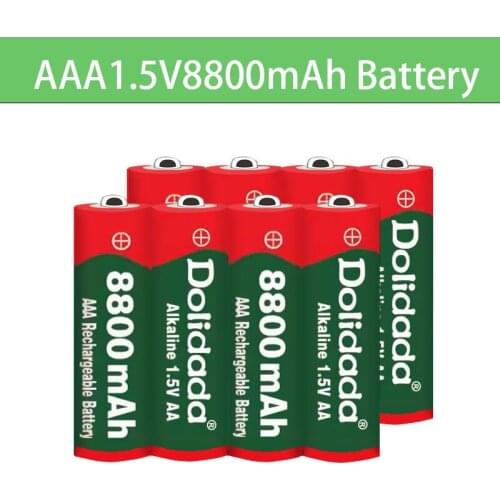 1-20PCS Brand 1.5VAAA rechargeable battery 8800mah AAA 1.5V New Alkaline Rechargeable batery for led light toy mp3 Free shipping