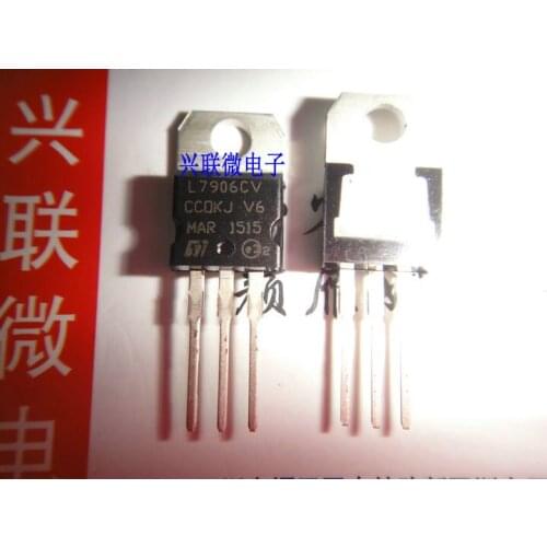 10pcs/Lot In Stock 100% New&original L7906CV 7906 TO-220 1.5A/6V ST