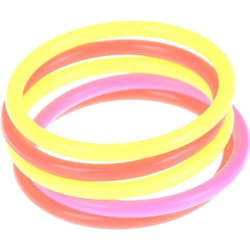 5pcs 8cm Outdoor Colorful Plastic Hoopla Rings Throwing Circles For Kid Fun Sport Toy Grasping/movement Ability Developing
