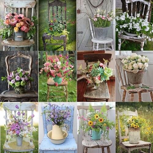 5D DIY Mosaic Diamond Painting Flower Flower Arrangement Art Square/Round Inlaid Rhinestone Cross Stitch Crafts Decoration Gift