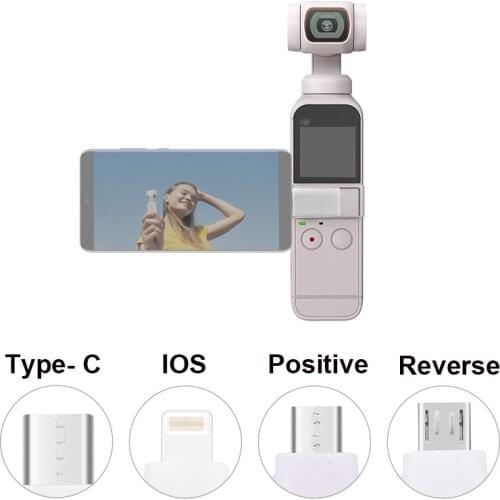 Smartphone Adapter Data Connector for DJI Osmo Pocket 1 2 Handheld Gimbal Type-C Micro-USB IOS Interface PTZ Camera Accessories