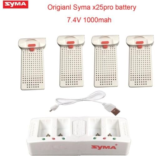 Original Syma X25pro drone battery RC Quadcopter Spare Parts Accessories 7.4V 1000mAh Battery