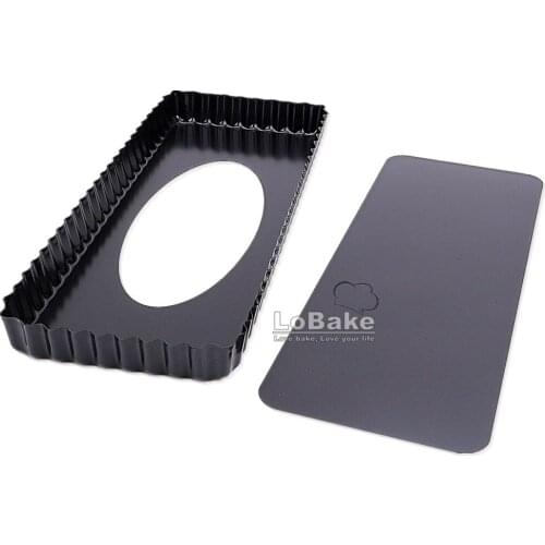 14 inches rectangle shape loose bottom aluminium chrysanthemum wavy pie pan pizza stone pancake cheesecake mold cake disks bake