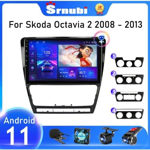 Srnubi Android 10 Car Radio for Volkswagen Skoda Octavia 2 A5 2004-2013 Multimedia Video Player Navigation GPS 2 Din Stereo DVD