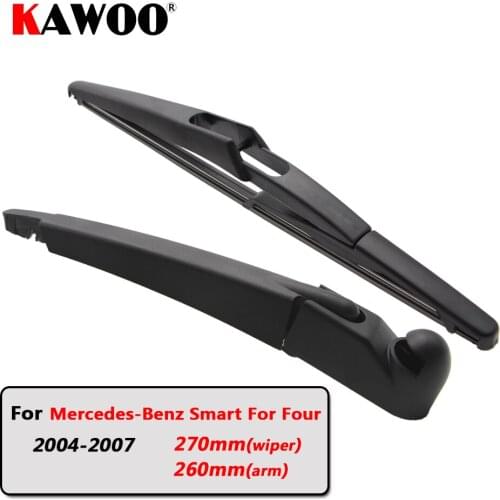KAWOO Car Rear Wiper Blades Back Window Wipers Arm For Mercedes-Benz Smart For Four Hatchback (2004-2007) 270mm Windscreen Blade
