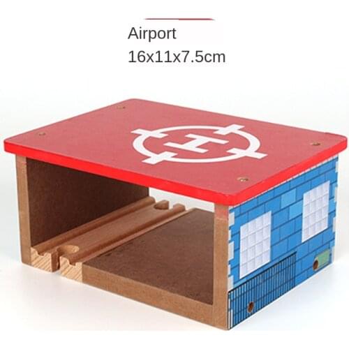 P154 Free Shipping Apron Garage Wooden Track Scene Accessories Suitable for wooden brio train track toys