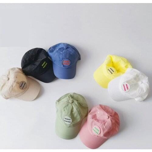 7 Colors Cotton Kids Baseball Cap For Girls Childrens Hat Summer 2021 Casual Solid Baby Boys Children Snapback Caps
