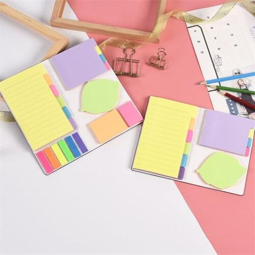 Memo Pads Cute Students Guestbook Note Notes Sticker Notebook Combination Leaf Combination Message Note Memo Sticky Note