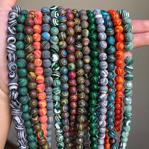 4-12mm Natural Malachite Beads Faceted/Matte/Smooth Loose Stone Beads For Jewelry Making DIY Charm Bracelet Necklace Wholesale