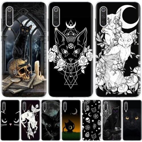 Witch and cat Colorful Cute Phone Case for Xiaomi Redmi Note 10 9 9S 8T 8 7 8A 7 7A 6 6A 9A 9C S2 K20 K30 Pro Fashion Cover Coqu