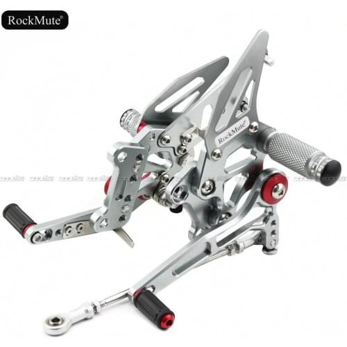 CNC Aluminum Motorcycle Adjustable Rearset Rear Set Foot Pegs Pedal Footrest For KAWASAKI Ninja 250R 2008 2009 2010 2011 2012