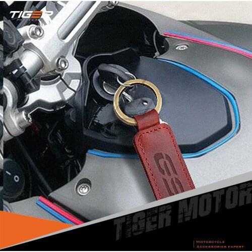 For BMW Motorrad GS F800GS F850GS R1200GS R1250GS G310GS G650GS Motorcycle Keychain Cowhide Key Ring