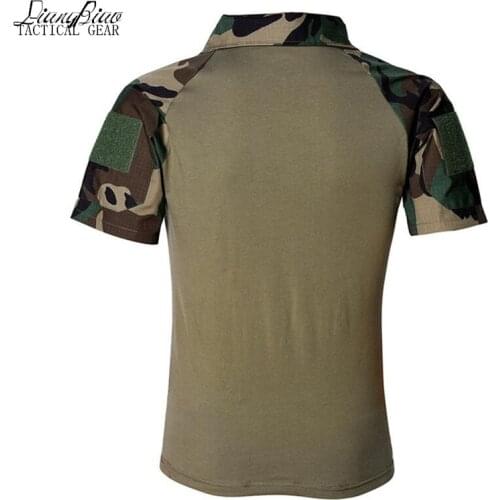 Breathable Quick Dry Tactical Military Camouflage T Shirt Men US Army Combat T-Shirt Outwear T-shirt