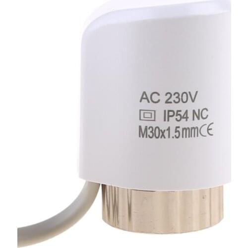 AC 230V NC Electric Thermal Actuator M30*1.5mm for thermostatic Radiator -Valve