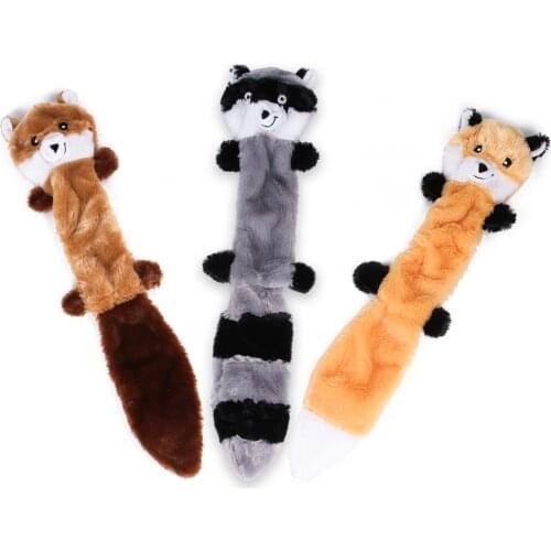 Dog Puppy Toys Pet Supplies Pets Chew Toy Animal Shape Squeak Cleaning for Small Medium Dog Accessories Training Plush Sound