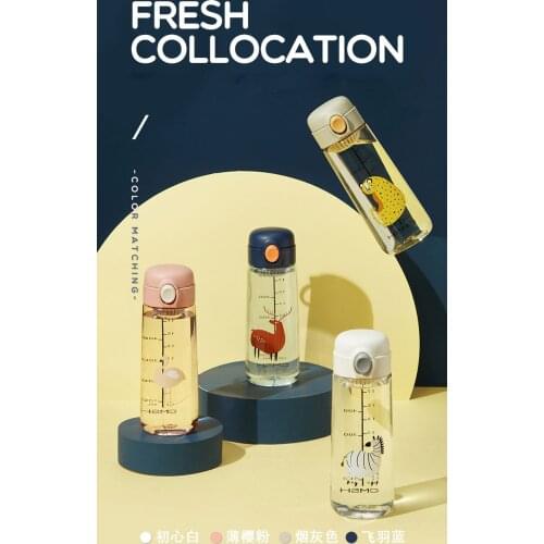 Preferential Promotion 2022 new creative water cup girl cute animal plastic cup cap water Trendy sports style High-capacity