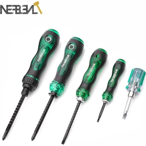 Multifunction Ratchet Screwdriver Slotted Phillips Double Head Dismountable Magnetic Chrome-vanadium Alloy Steel Hand Tool
