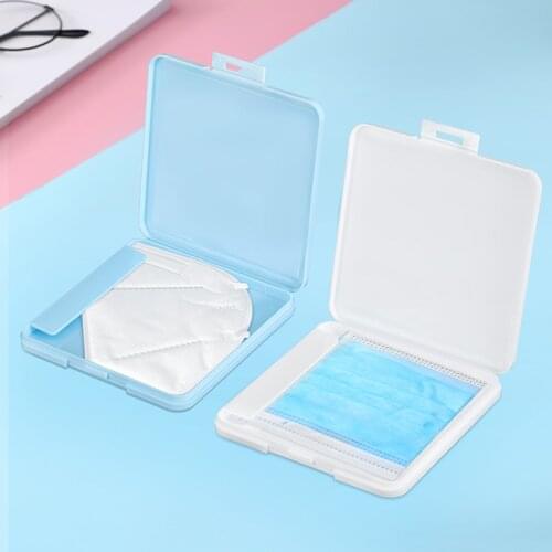 Reusable Band-aid Bill Temporary Storage Folder Portable Dustproof Moisture-proof Storage Box Save Mask Case Box