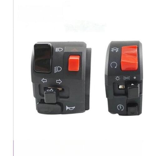 Motorcycle modification switch assembly frontlight+horn+turning light+warning signal switch elecitrc scooter bicycle parts