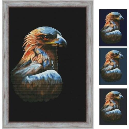 Lovely kit 19-20 Cross stitch Handmade 14CT Counted Canvas DIY,Cross-stitch kits,Embroidery The mighty eagle 33-41