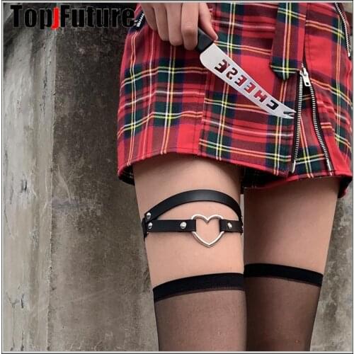 Charm Female Choker with Leg Punk Style Stainless Steel Heart Chokers Necklaces Hiphop Jewelry for Women Men Maxi Colar