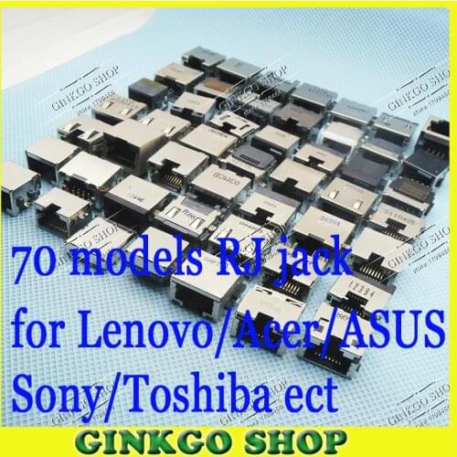 70Models 210pcs RJ45 Network PCB Jack female sockect for Samsung/Lenovo/Sony/Acer/ASUS/Toshiba laptop LAN Network Jack Connector