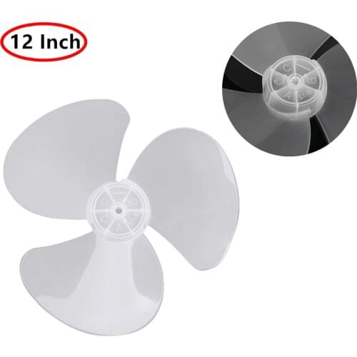 12 Inch Plastic Fan Blade Big Wind Low Noise Three Leaves Household General Ventilation Vanes for Stand Table Fanner Accessories