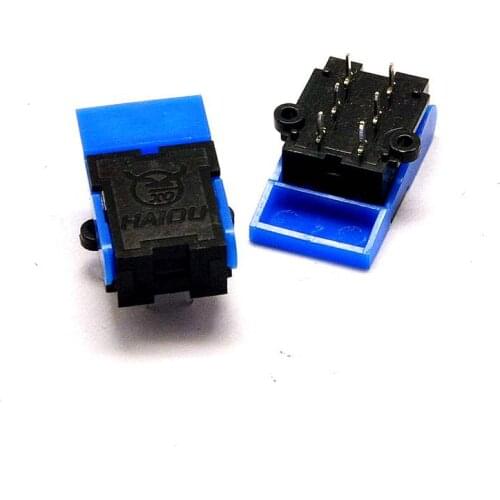 Free shipping 200PCS /LOT The pressure spring switch intercom doorbell telephone plug spring switch 6 feet