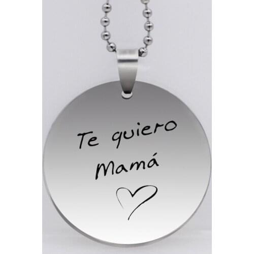 Drop Dhipping "Te quiero mama " Necklace Bead Chain Collar Necklaces Women Jewelry Best Gift for Mothers Day YP6934
