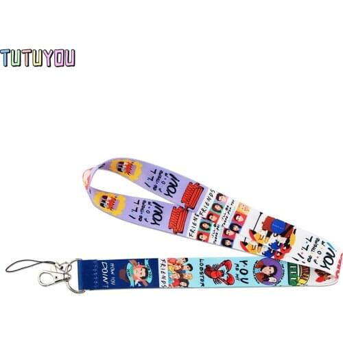 PC2070 TV Friends Keychain Tags Strap Neck Lanyards For Keys ID Card Pass Gym Mobile Phone USB Badge Holder DIY Hang Rope
