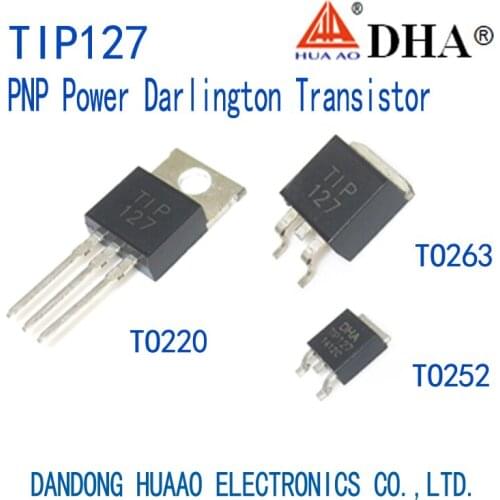 TIP127 PNP Power Darlington Transistor TO-220 TO-263 TO-252