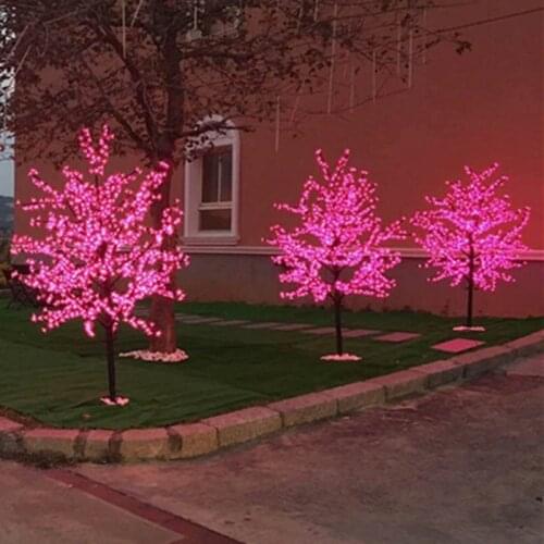 Outdoor Waterproof Artificial 120cm Height Led Cherry Blossom Lamp 150LEDs Christmas Tree Light for Home Festival Decoration