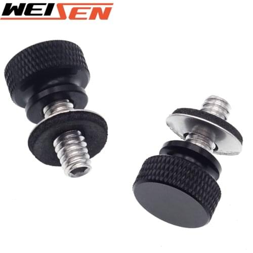 For Harley Sportster XL Dyna Bob Softail Fat Boy Touring Glide CVO 1/4" Rear Fender Passenger Seat Bolt Tab Screw Nut Knob