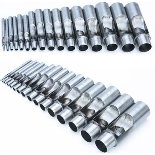 High Quality Leather Punch Sharp Non-rust Round Punch Leather Belt KT Plate Tarpaulin Gas Eye Punch Punch Eye Silicone Hand Tool