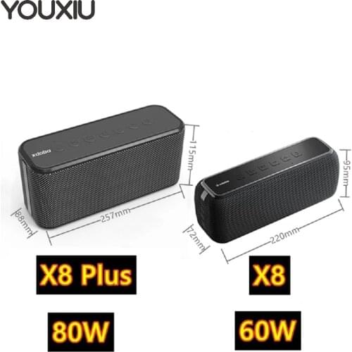 YOUXIU 80W Portable Wireless Bluetooth Speaker TWS Subwoofer and Battery Capacity 10400mAh Four-core Power Bank Function