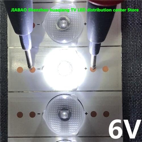 100%NEW high quality 6V SMD Lamp Beads with Optical Lens Fliter for 32-65 inch LED TV Repair LED32S3360CE