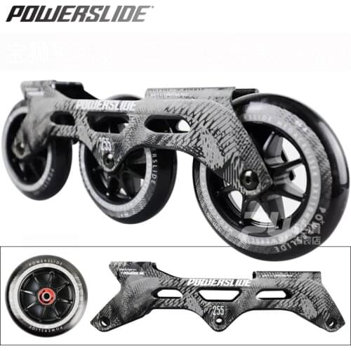 100% Original Powerslide Speed Skate Frame 3*110mm 255mm With 110mm Powerslide Skating Wheels For 165mm Distance Patines Base