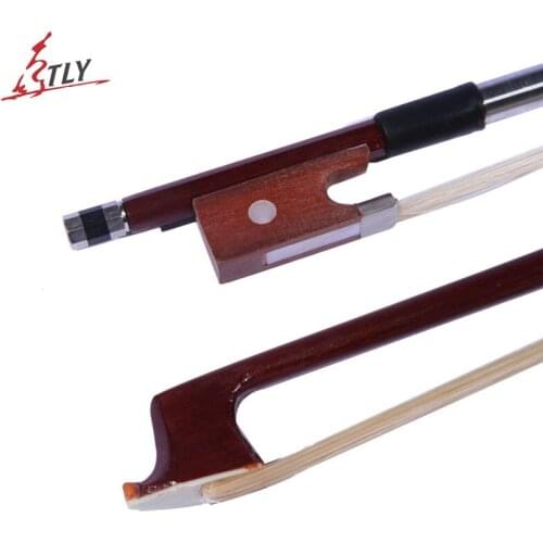 2pcs Brazilwood Violin Bow Jujube Frog Fiddle Violino Bow 4/4 3/4 1/2 1/4 1/8 Violin Accessories