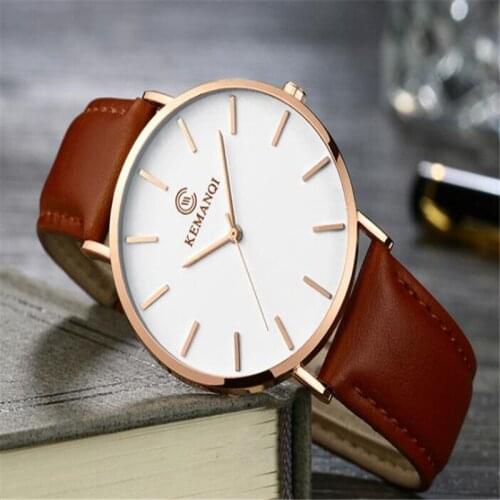 2020 Ultra-thin 6.5mm Watch Mens Elegant Fashion Watches Simple Business Men Quartz Watches Roman Masculine Male Clock Reloj