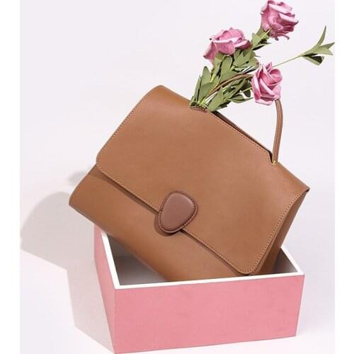 2021 New Design Large Capacity Small Square Leather Bag Exquisite Female Tote Handbag For Woman