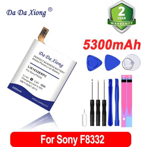 Da Da Xiong high capacity 5000mAh LIS1632ERPC Battery for Sony Xperia XZ Dual Sim F8332 XZs F8331 Cell Phone Battery