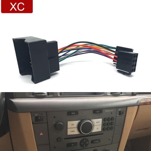 Car CD Radio ISO Connector Wiring Harness Adaptor Cable for Opel Corsa Meriva Movano Vivaro Zafira for Vauxhall Car Adapter